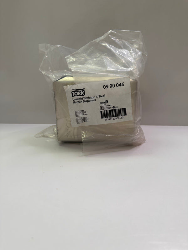 Tork 0990046 Lowfold Tabletop Stainless Steel Napkin Dispenser