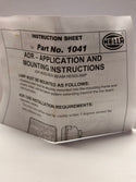 Hella 1041 Headlamp Insert, High Beam H1 1KB 003 177-061
