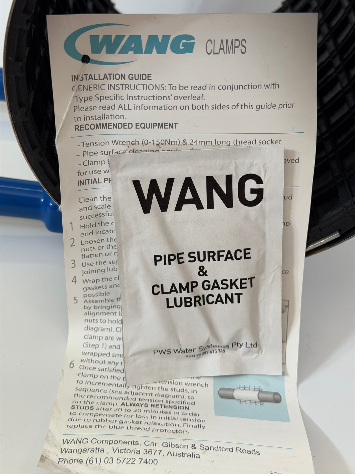 Wang K2-160AB 316 Stainless Steel Pipe Repair Clamp - 160–170mm