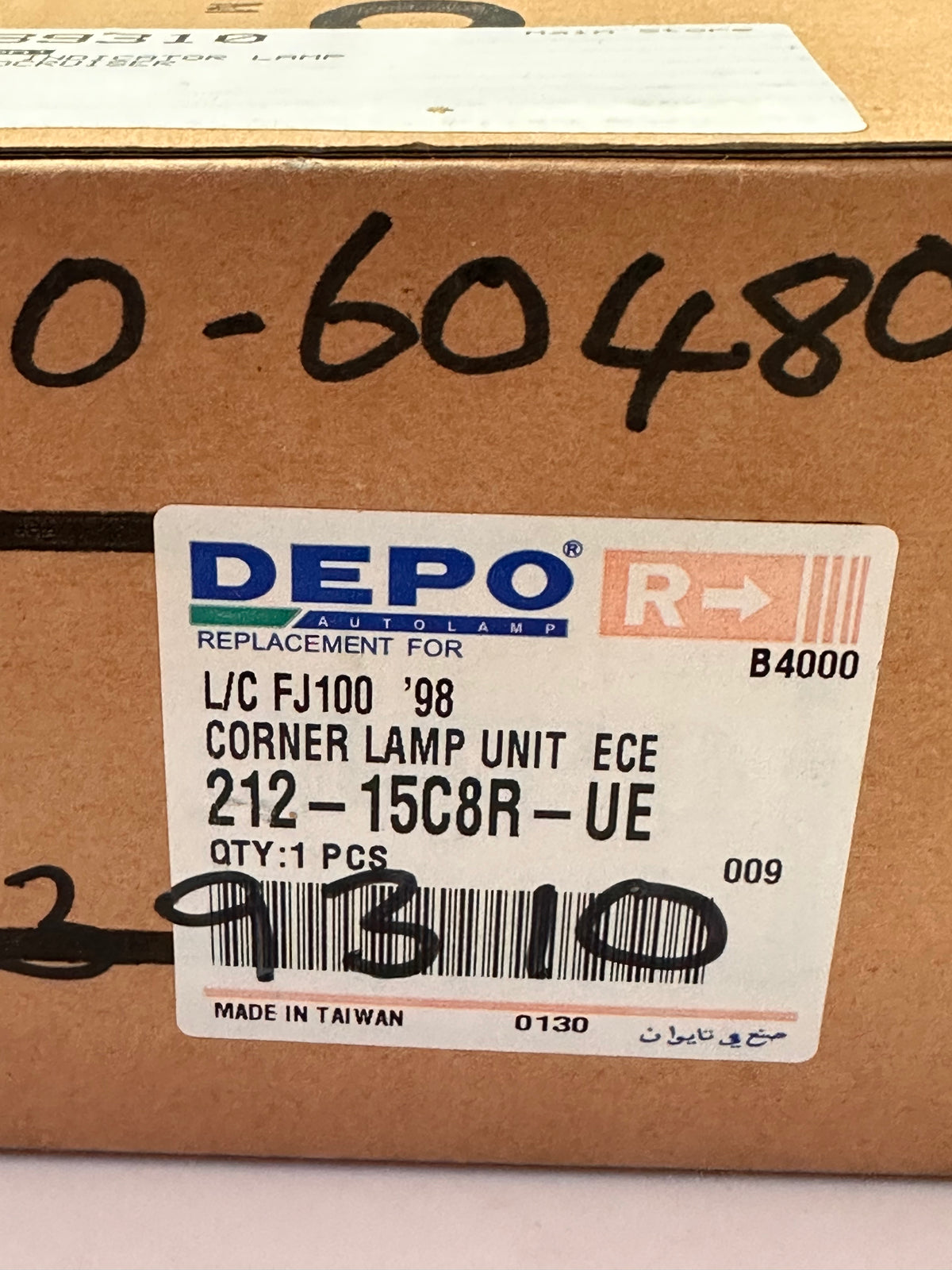 DEPO 212-15C8R-UE Right-Front Indicator — Toyota 81510-60480 Reference