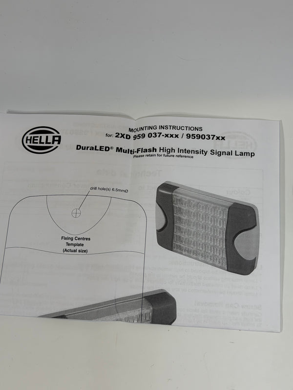 Hella 2XD 959 037-812 9-33 Volt Muli-Flash Signal Lamp, Green 95903781