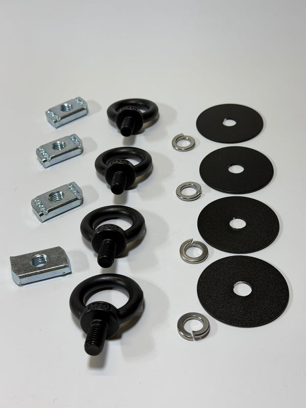 Wedgetail WTA-TEK4 Tie-Down Eyelet Kit, Black Powder Coated