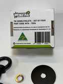 Wedgetail WTA-TEK4 Tie-Down Eyelet Kit, Black Powder Coated