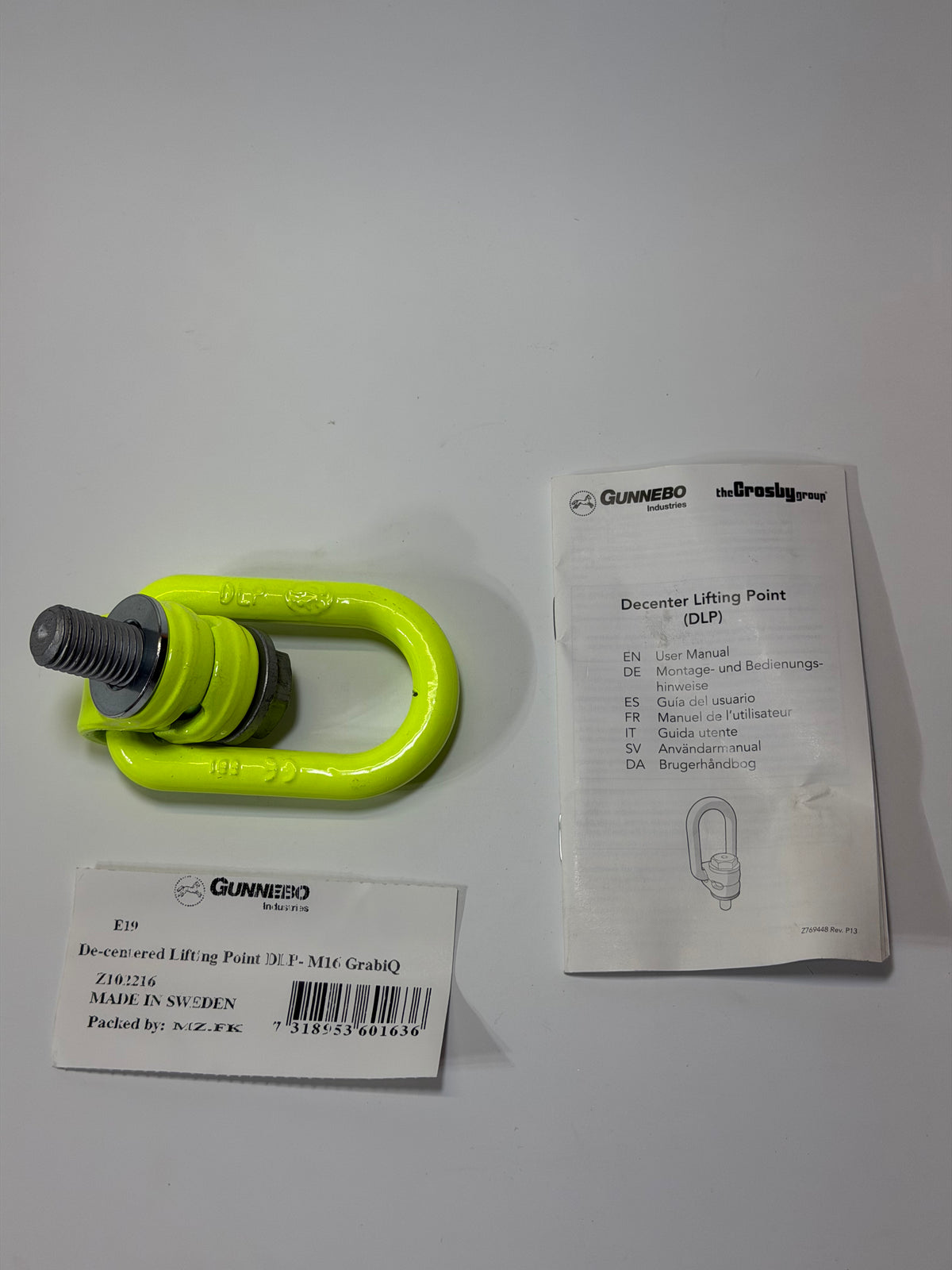 Gunnebo DLP-M16 GRABiQ De-Centred Lifting Point