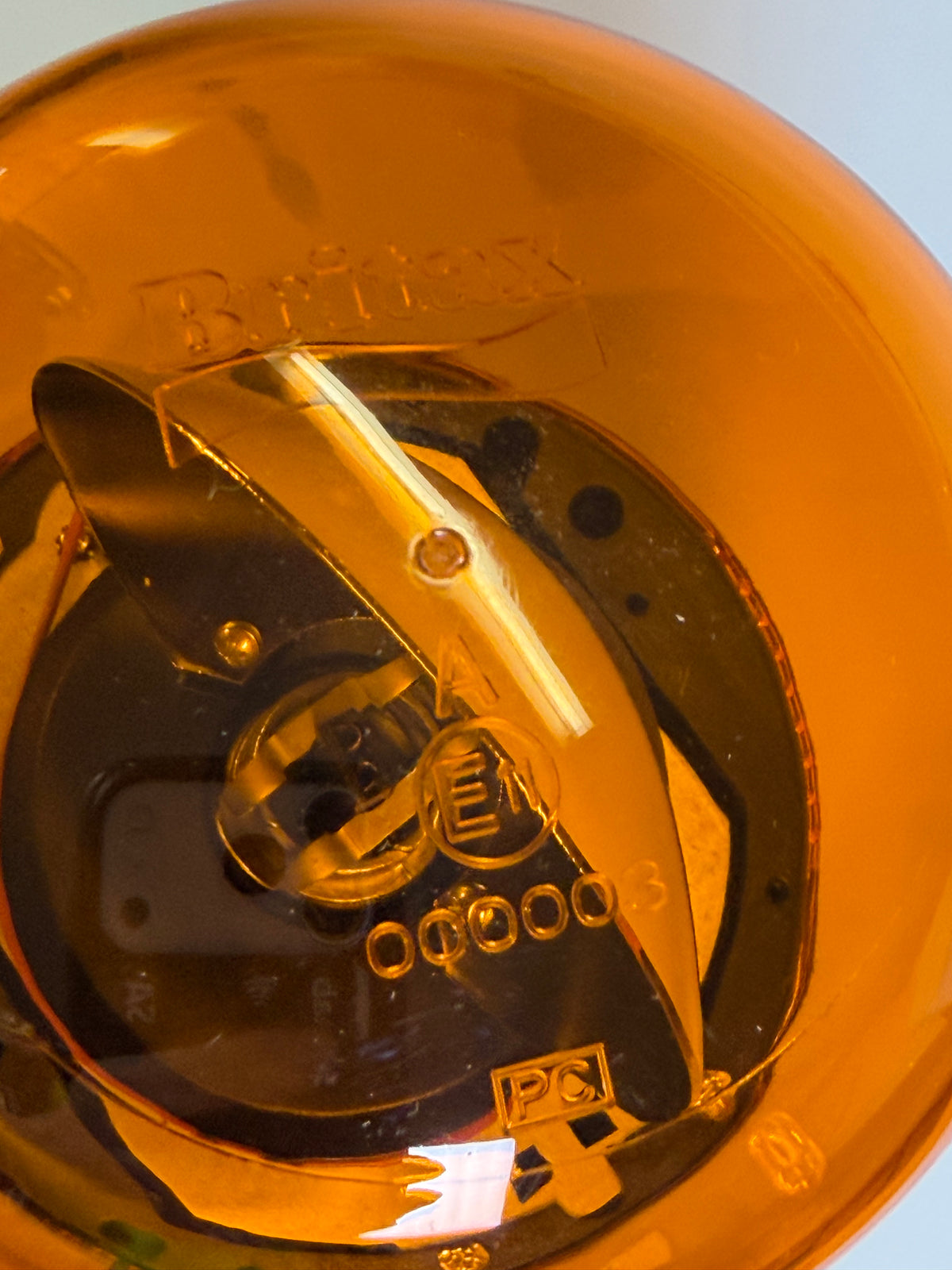 Britax 395.100.LB.PC Amber Halogen Beacon, Flexi Base