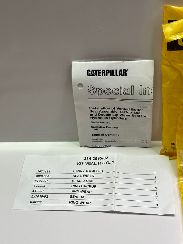 Caterpillar CAT 234-2595 Kit - Hydraulic Cylinder Seal, Standard Size