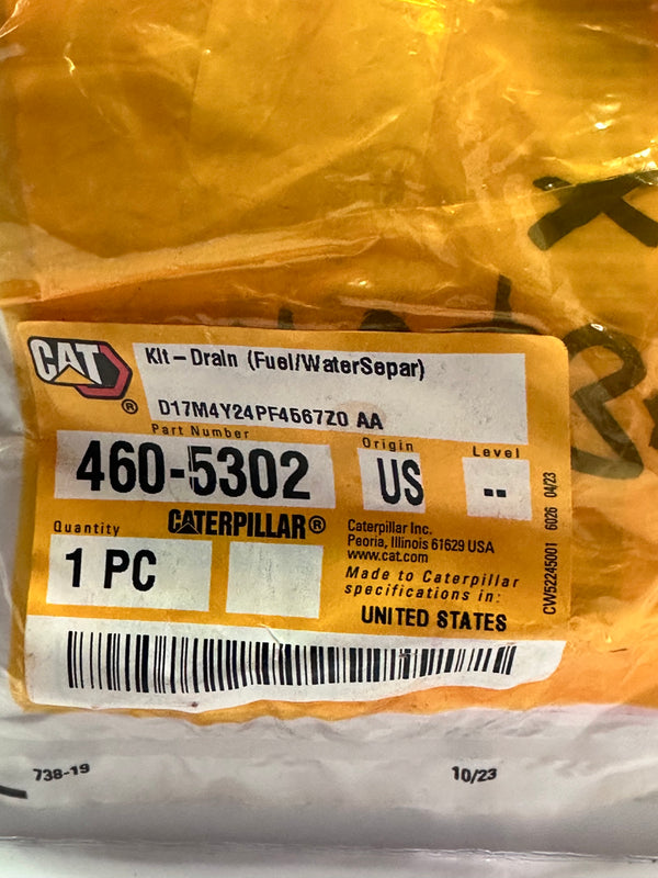 460-5302 Drain Kit, Fuel - Caterpillar Part