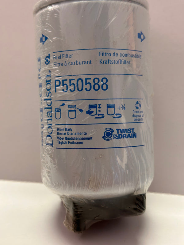 P550588 Donaldson Fuel Filter Separator Spin-On Twist & Drain