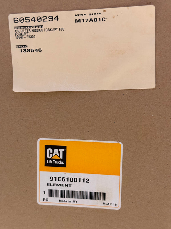 CATERPILLAR 91E6100112 FILTER, Genuine Part