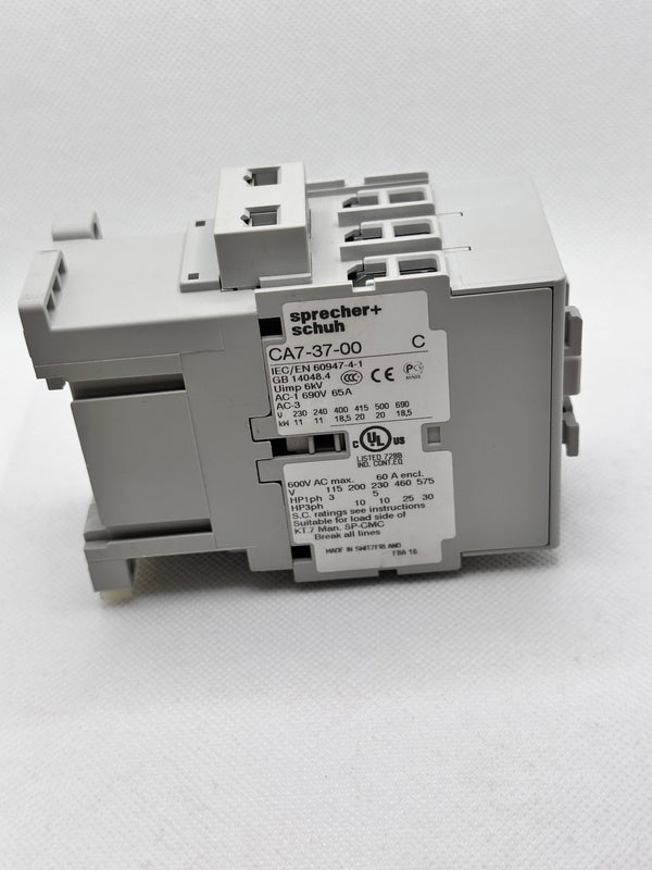 Sprecher + Schuh CA7-37-00-240VAC Contactor