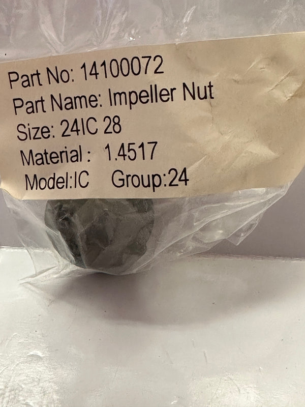 IMPELLER Nut with Teflon O-Ring 14116611K