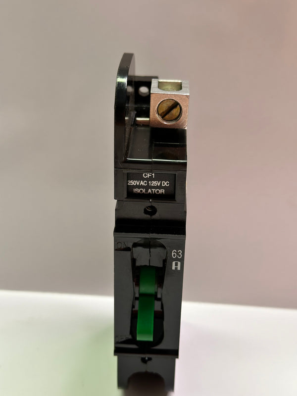 CF Series 63A 250VAC, 125 VDC 1P Miniature Circuit Breaker with Switch Disconnector CF1 (N15765