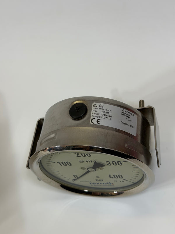 Rexroth RF100 I, Bourdon Tube Pressure Gauge, 0/400 Bar