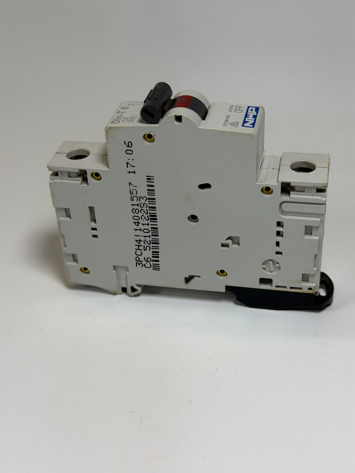 NHP DTCB6106C DIN-T Miniature Circuit Breaker, 6A, 1 Pole, C Curve