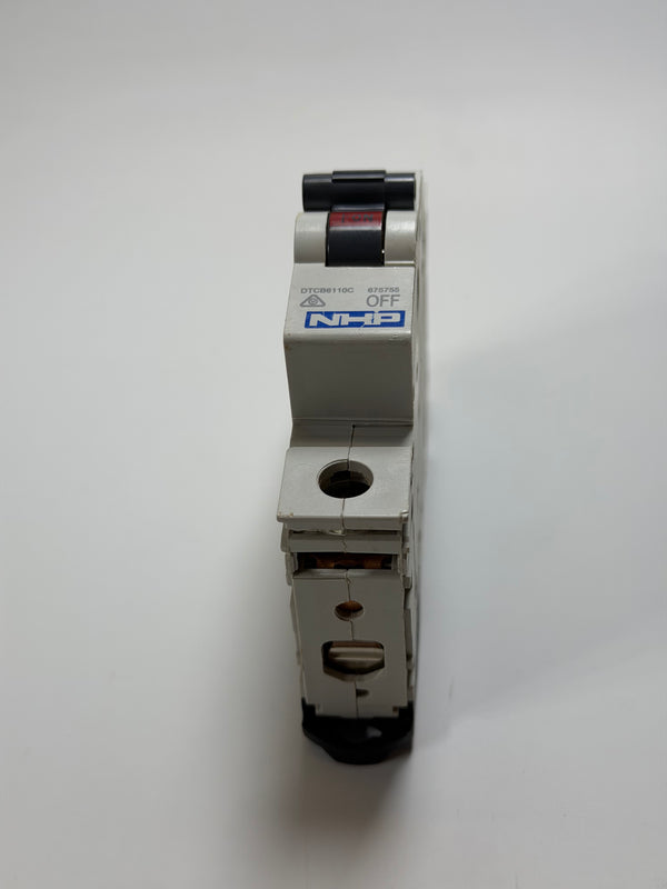 NHP DTCB6110C 10A, 1 Pole Miniature Circuit Breaker 675755