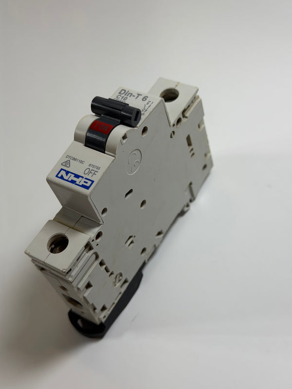 NHP DTCB6110C 10A, 1 Pole Miniature Circuit Breaker 675755