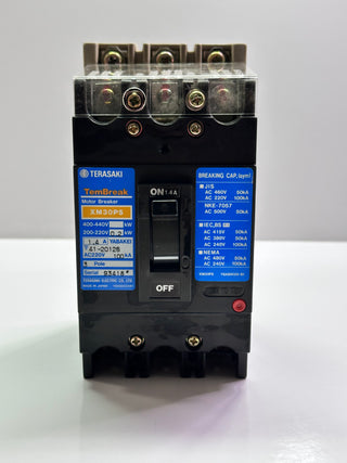 Terasaki XM30PS 3 Pole, 1.4A Power Switching Circuit Breaker
