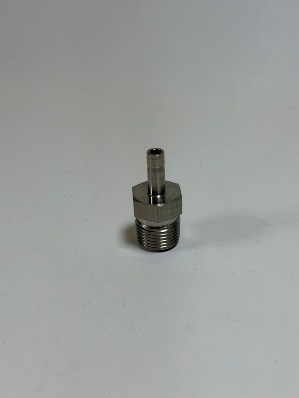 A-LOK 4MA6K-316 Tube End Male Adapter, 1/4" x MNPT 3/8", 316SS