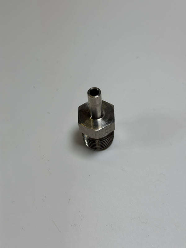 A-LOK 4MA6K-316 Tube End Male Adapter, 1/4" x MNPT 3/8", 316SS