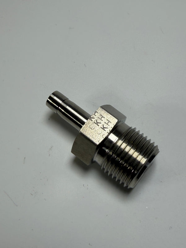 A-LOK 4MA6K-316 Tube End Male Adapter, 1/4" x MNPT 3/8", 316SS