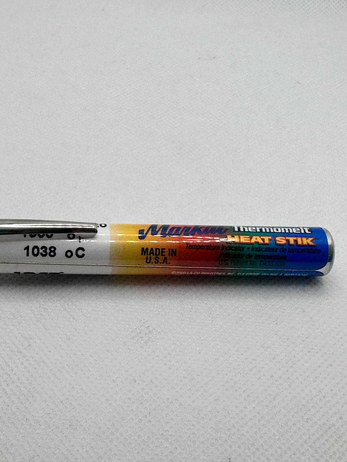 Markal 87120 Thermomelt Temperature Indicator Stick – 1038°C, White