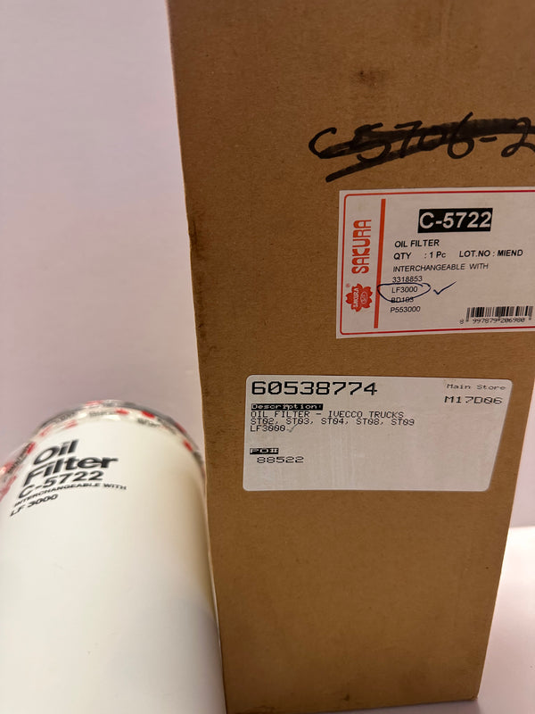 SAKURA C-5722 Oil Filter