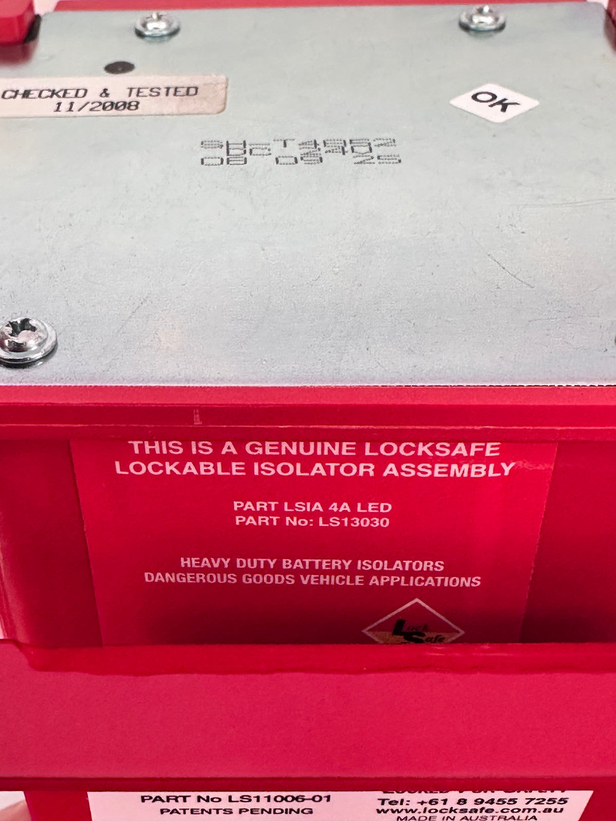 Big Red LS13030-01 24V Battery Isolator Assembly
