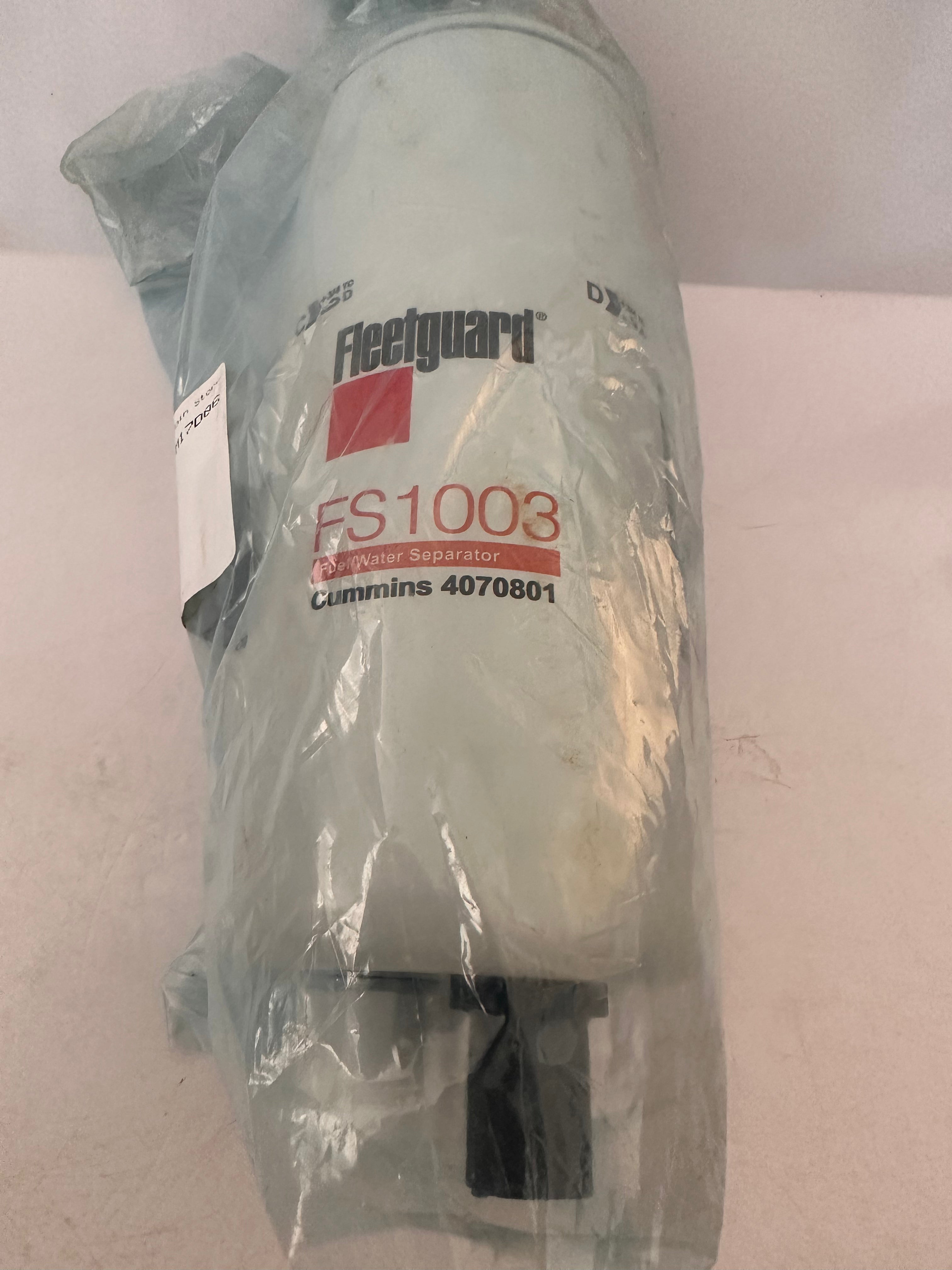 FLEETGUARD Fuel Water Separator Filter FS1003 | Mining & Industrial Surplus