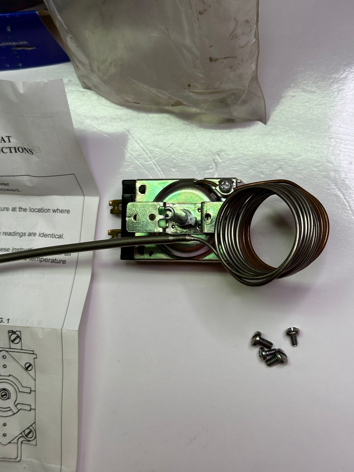 Robertshaw EA5-497-02 Capillary Thermostat — 70°–290°C