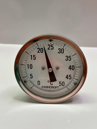 Ashcroft 30EI60R040 0/50°C 3" Bi-metal Thermometer