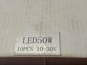 10-30V LED Front Marker Lamp, 50A, Prewired, CLEAR/WHITE LED50W, box of 10