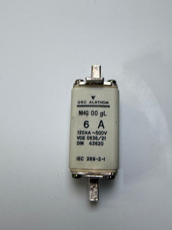 GEC Alsthom NHG00-006 6A Industrial Fuse, Box of 3