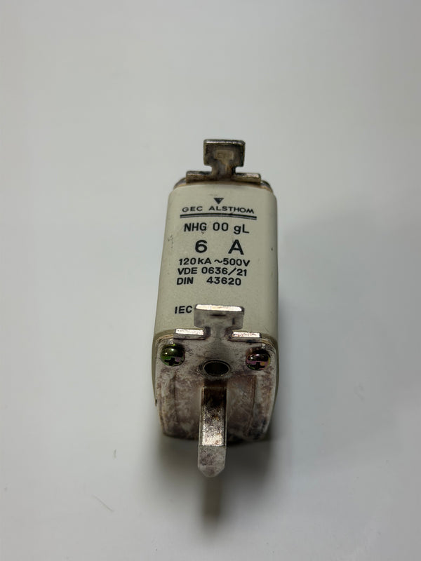 GEC Alsthom NHG00-006 6A Industrial Fuse, Box of 3