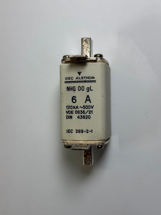 GEC Alsthom NHG00-006 6A Industrial Fuse, Box of 3