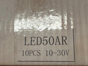 10-30V LED Side Marker Lamp LED50AR 50A Prewired, Red/Amber, box of 10