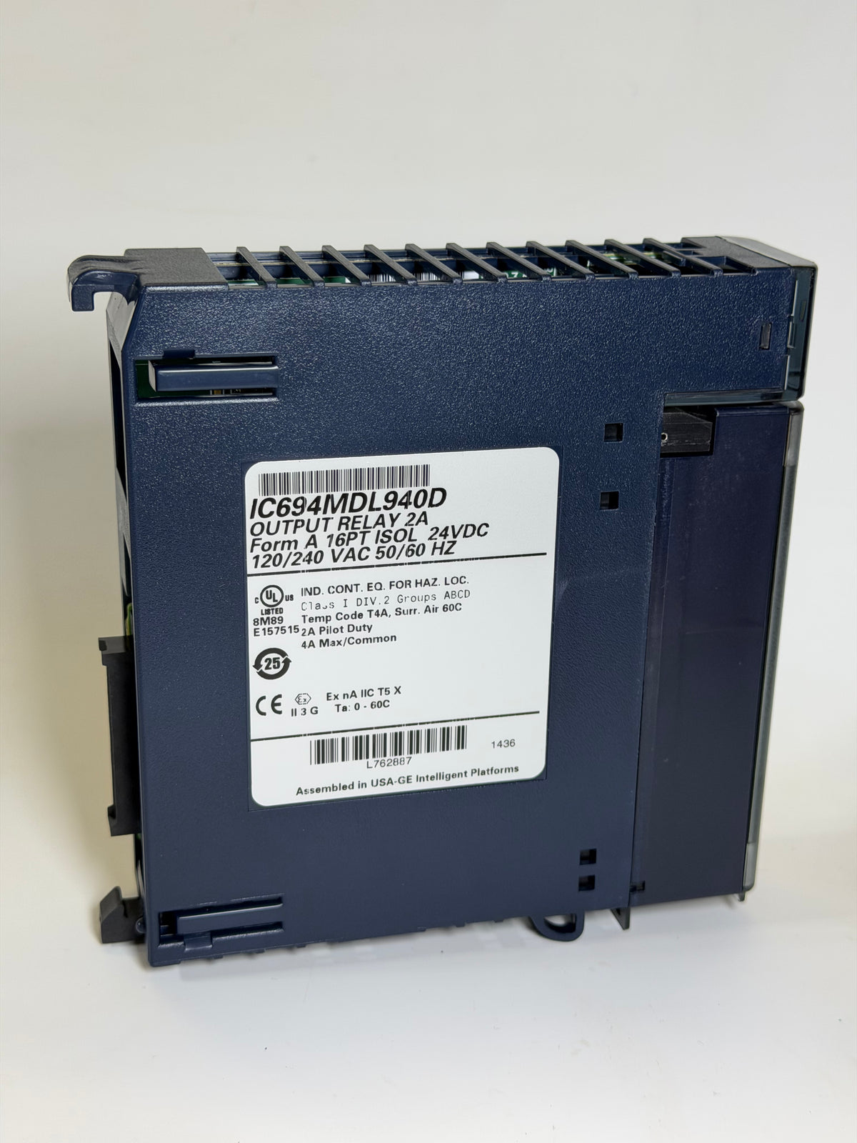 IC694MDL940D RX3i 16-Point Relay Output Module, 2 A