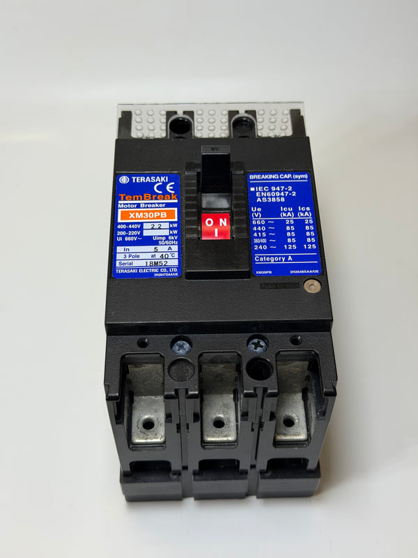 Terasaki XM30PB53P TemBreak 1 MCCB 85kA, 3 Pole 5A