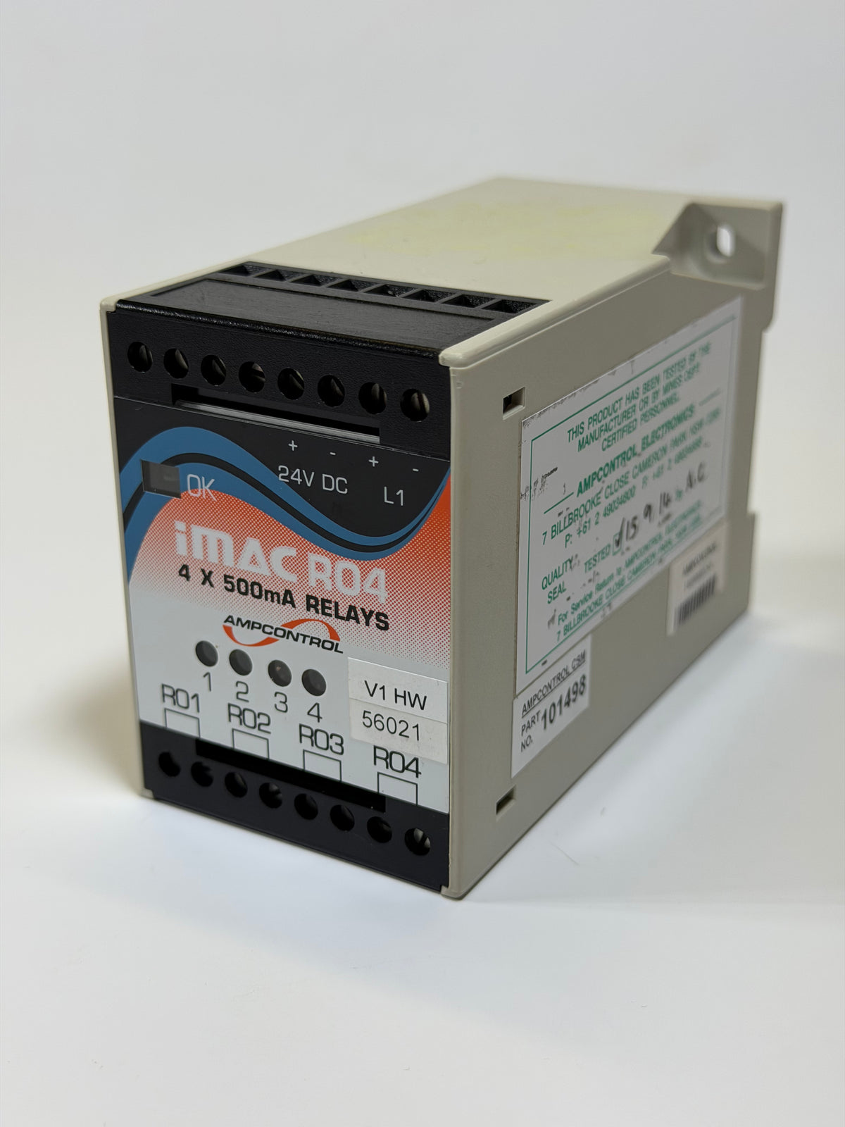Ampcontrol iMAC RO4 Relay Output Module - 24V DC, 4 × 500mA