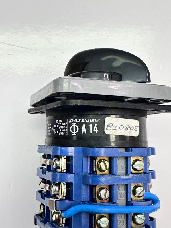 Kraus & Naimer A14 Rotary Cam Switch - 4 Position, 16A