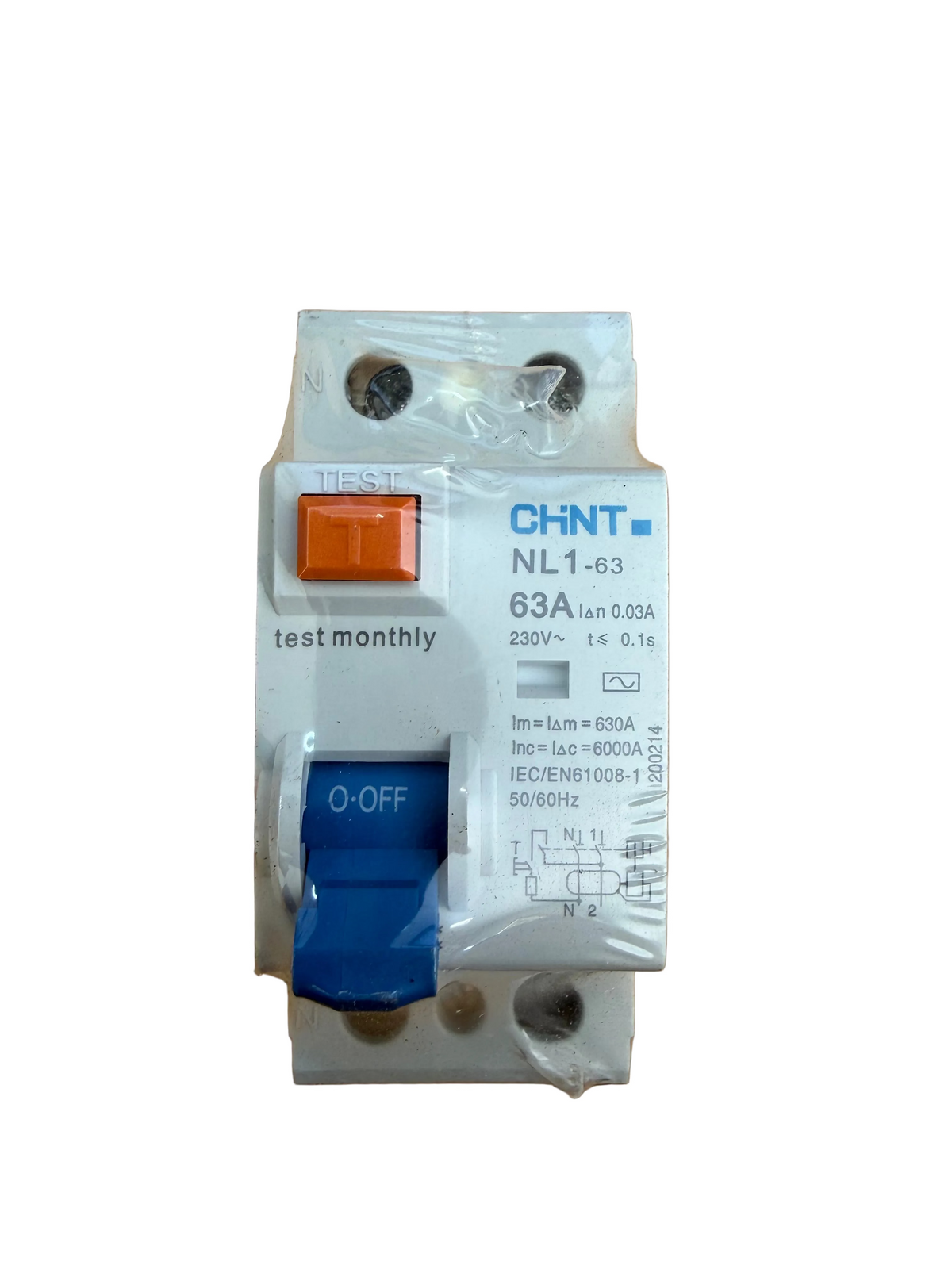 CHINT NL1-63 63A 30mA Type A Residual Current Circuit Breaker