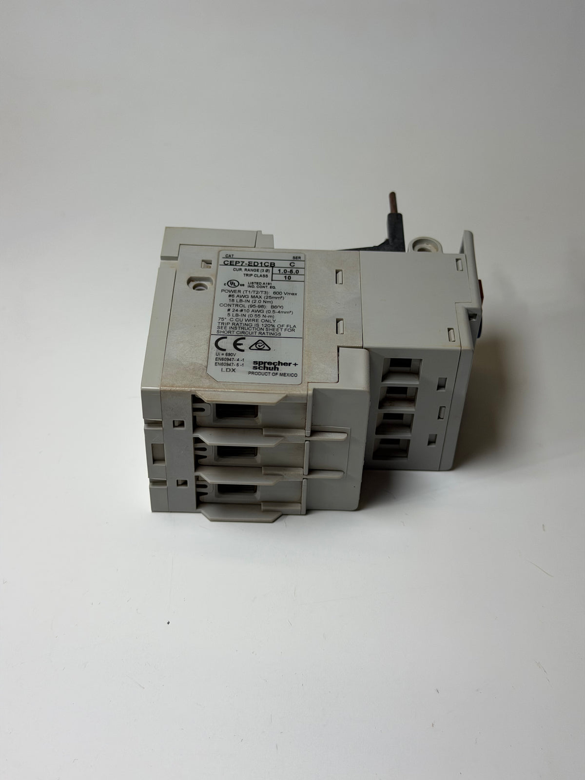 Sprecher + Schuh CEP7-ED1CB Electronic Overload Relay - 1.0–5.0A