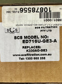 SCS Filtration ED716U-GE3-A Replacement Element for Domnick Hunter K330AO-GE3