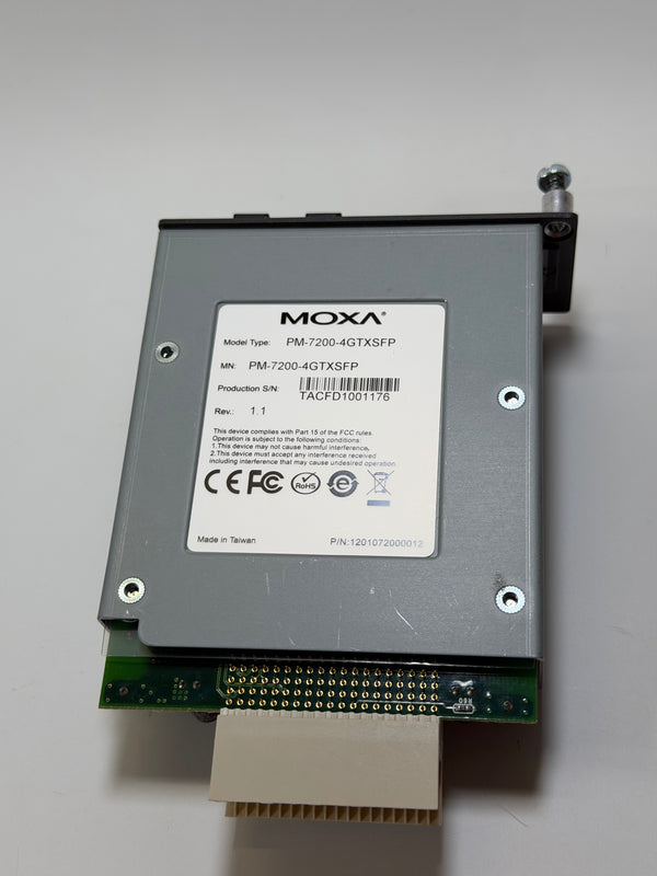 Moxa PM-7200-4GTXSFP Version 1.1 Ethernet SFP Module