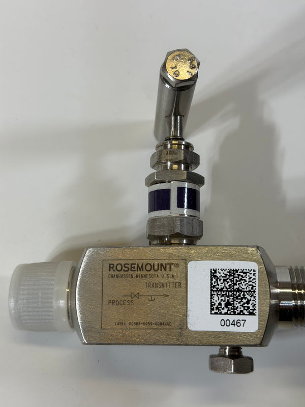 Rosemount 3051S In-Line Pressure Transmitter and 306 Manifold, 3051S2TG3A2A11A1BM5Q4 0306RT12AA11