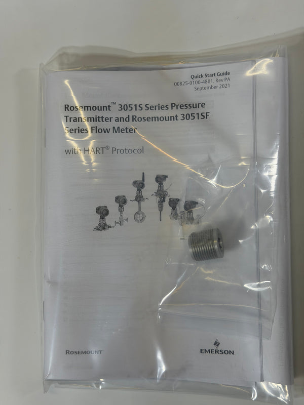Rosemount 3051S In-Line Pressure Transmitter and 306 Manifold, 3051S2TG3A2A11A1BM5Q4 0306RT12AA11