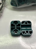 Stauff SP-216-PP-H-DP-AS-M-W5 Clamp Assembly Standard Series Size 2 Ø16mm Polypropylene W5 Weld Plate Cover Plate, Hex Head Bolt Smooth 1110015533