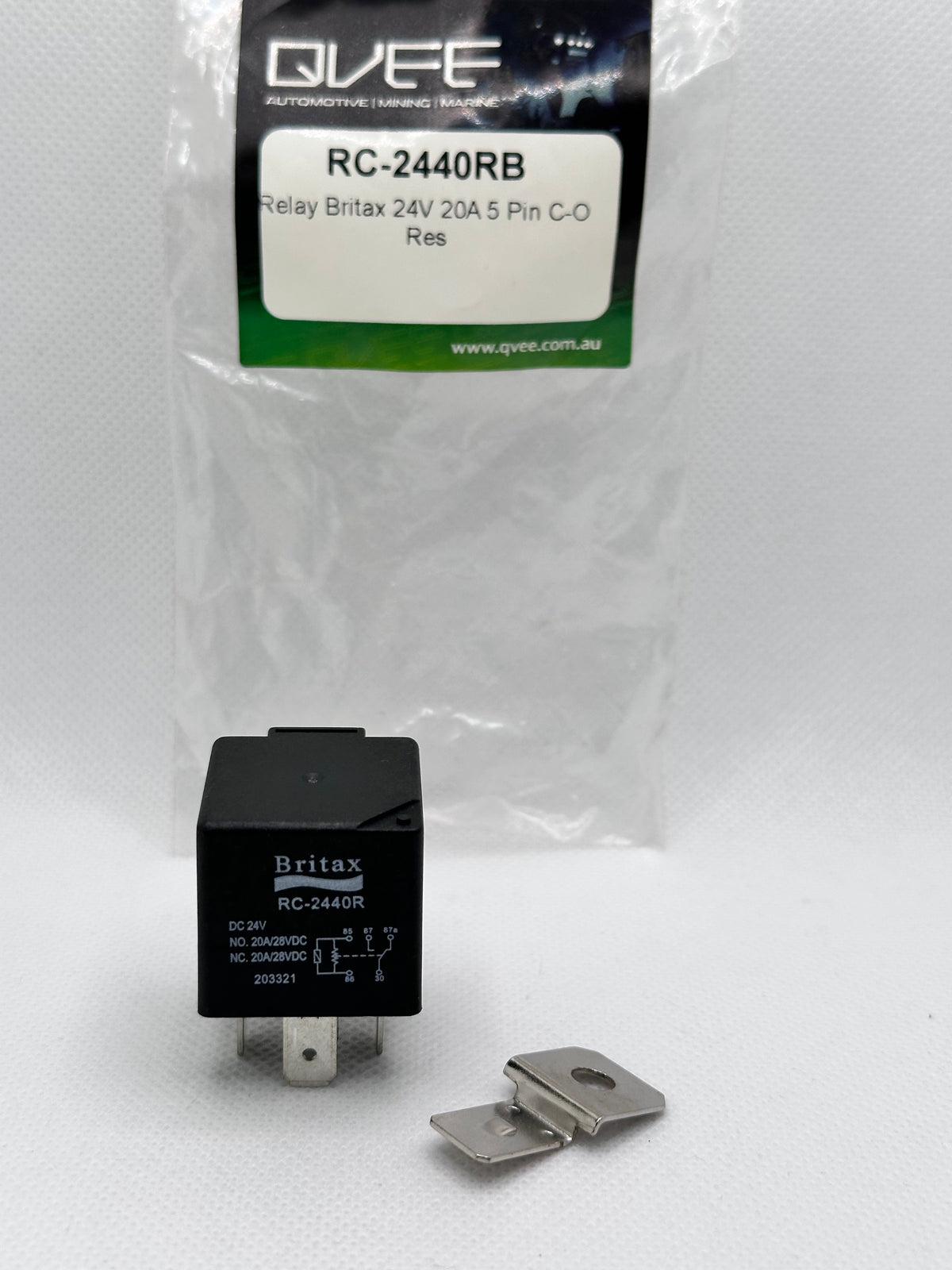 Britax RC-2440R Changeover Relay — 24 V, 5 Pin, Resistor Protected
