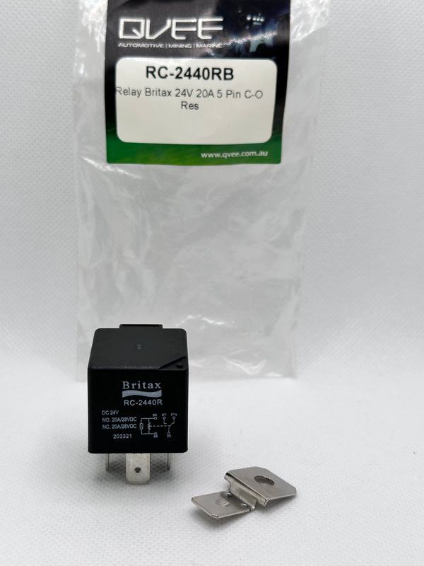 Britax RC-2440R 24V Change Over Relay, 5 Pin - Resistor Protected