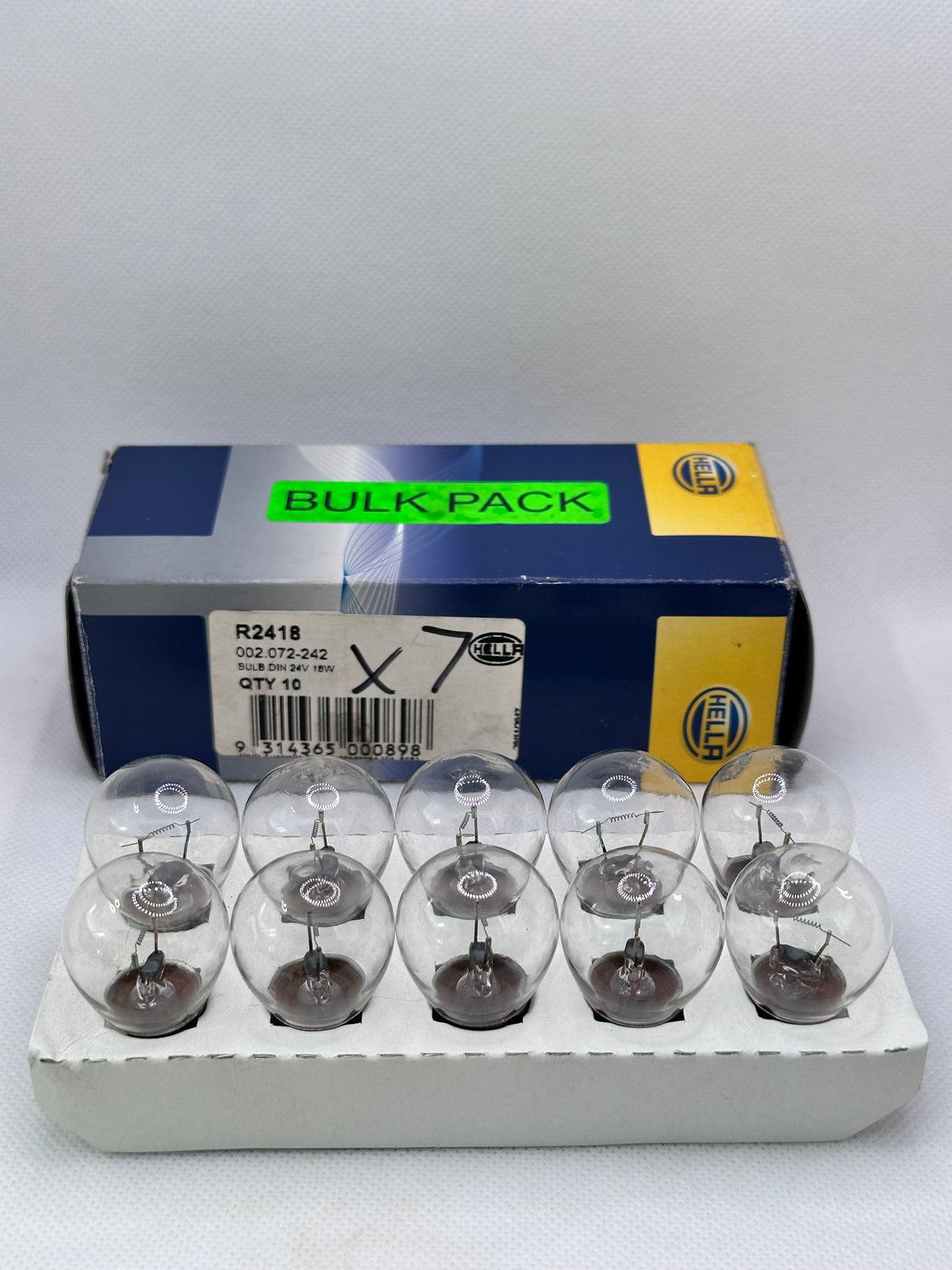 Hella R2418 24V 18W Lamp Globe / Turn Signal - 10pk 002.072-242