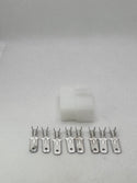 QVC8F10 - 8 circuit reverse female housing (8MA-250), 80 x male terminal (805502BL2)